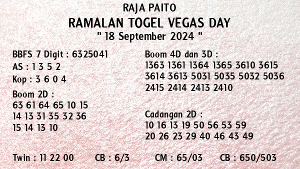 Prediksi Vegas Day